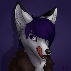  1:1 bust_portrait clothing coat fuzzywuff icon male portrait snowfox solo teeth tongue topwear 