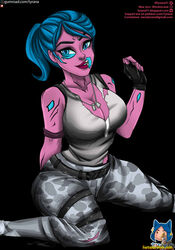  big_breasts fortnite ghoul_trooper recolor ripped_clothing tagme tyrana zombie zombie_girl 