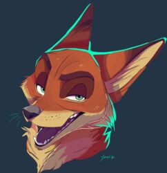  2017 anthro canid canine digital_media_(artwork) disney fox fur hi_res kittenpawprints male mammal nick_wilde zootopia 