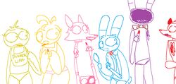  animatronic anthro applying_makeup avian beak beakstick bird canid canine chica_(fnaf) chicken digital_drawing_(artwork) digital_media_(artwork) english_text exposed_endoskeleton eye_patch eyewear female five_nights_at_freddy&#039;s five_nights_at_freddy&#039;s_2 fox foxy_(fnaf) furgonomics galliform gallus_(genus) group humor lagomorph leporid lipstick lipstick_(object) machine makeup mammal mangle_(fnaf) personal_grooming phasianid rabbit robot scottgames text the_weaver toy_bonnie_(fnaf) toy_chica_(fnaf) weaver_bonnie withered_bonnie_(fnaf) 