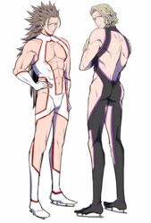  2boys abs ass fire_emblem fire_emblem_if male_focus marx_(fire_emblem_if) multiple_boys muscle pecs ryouma_(fire_emblem_if) tagme u_(lastcrime) 