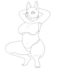  anthro clothed clothing digital_drawing_(artwork) digital_media_(artwork) felid feline female hi_res line_art mammal monochrome slightly_chubby solo wild_inhibitions 