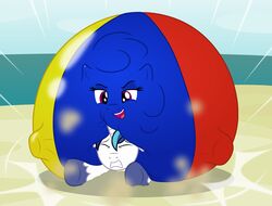  2020 animate_inanimate badumsquish ball ball_pony balloon_fetish balloonie balloonie_pony beach beach_ball beach_ball_pony clenched_teeth duo equid equine fan_character female focus_lines friendship_is_magic frown grin hasbro hi_res horn horse impact inflatable inflatable_pony inflatable_toy living_inflatable looking_at_viewer lying male mammal my_little_pony mythological_creature mythological_equine mythology on_front pinned poink_(oc) ponification pony pool_toy pounce purple_eyes radial_speed_lines sand sea seaside shining_armor_(mlp) smile smirk smug speed_lines teeth unicorn water what_has_magic_done 