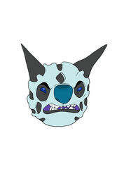  2018 absurd_res alien ambiguous_gender angry blue_body blue_eyes blue_nose crossover digital_media_(artwork) disney experiment_(lilo_and_stitch) flat_colors generation_3_pokemon glalie hi_res hybrid lilo_and_stitch looking_at_viewer nintendo pokemon pokemon_(species) purple_mouth simple_background slushy_(lilo_and_stitch) solo teeth tombola1993 white_background 