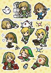  apple avian belt bird blonde_hair boots breath_of_the_wild chicken clothing elf fairy food footwear fruit galliform gallus_(genus) green_clothing green_hat green_headwear group hair hat headgear headwear hi_res humanoid humanoid_pointy_ears hylian light_body light_skin link male mmimmzel nintendo ocarina_of_time open_mouth open_smile phasianid plant pointy_hat rupee shirt smile square_crossover the_legend_of_zelda toon_link topwear treasure_chest triforce tunic wind_waker wings young_link 