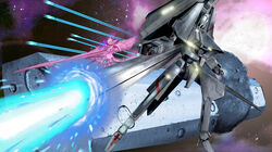  alien asteroid bad_id bad_pixiv_id battle beam_rifle cannon commentary crater derivative_work dress energy energy_beam energy_cannon energy_gun firing fleet flying gauna glowing holding_cannon i.t.o_daynamics lights mecha mecha_focus milky_way monster morito_(sidonia_no_kishi) nebula outdoors realistic robot science_fiction shiraui_tsumugi sidonia_(ship) sidonia_no_kishi skirt space space_station spacecraft sparks star_(sky) thrusters tsugumori weapon zero_gravity 