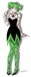  absurdres bad_id bad_pixiv_id bishoujo_senshi_sailor_moon bishoujo_senshi_sailor_moon_s black_footwear black_skirt collarbone commentary_request criss-cross_strings earrings female full_body green_eyes green_hair green_pantyhose highres jewelry looking_at_viewer mana0311 pantyhose shoes short_hair short_twintails skirt smile solo standing star_(symbol) tellu_(sailor_moon) twintails twitter_username white_background witches_5 