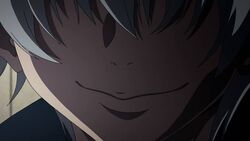  1boy akise_aru lips mirai_nikki smile white_hair 