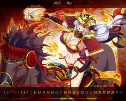  armor breasts female gradient gradient_background horse japanese_armor large_breasts omc red_eyes samurai_armor 