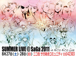  ana_(anarock) bare_shoulders belt blue_(saga_frontier) braid breasts commentary_request coon_(saga_frontier) crossover green_hair gustave_xiii hawke_(romancing_saga) in-franchise_crossover jamil_(romancing_saga) long_hair looking_at_viewer lute_(saga_frontier) multi-tied_hair multiple_boys multiple_girls photoshop_(medium) ponytail protagonist_(romancing_saga_2) red_(saga_frontier) ribbon riki_(saga) romancing_saga romancing_saga_2 romancing_saga_3 romancing_saga_minstrel_song saga saga_frontier saga_frontier_2 smile translation_request unlimited_saga william_knights 