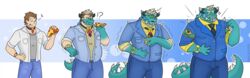  absurd_res anthro blue_body blue_bottomwear blue_clothing blue_pants blue_scales bottomwear brown_hair bulge cipactli_(tas) clothing crocodile crocodilian crocodylid dragon food growth guacandchips hair hi_res human_to_anthro hypnotic_eyes lifewonders male mythological_creature mythological_scalie mythology overweight overweight_male pants pizza reptile ringed_eyes scales scalie shirt slightly_chubby slightly_chubby_male snout snout_growth solo species_transformation spikes spikes_(anatomy) tail tokyo_afterschool_summoners tongue tongue_out topwear transformation transformation_sequence transformed_clothing white_body white_skin yellow_clothing yellow_shirt yellow_topwear 