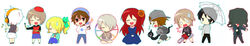  .flow 5boys 5girls a_(nostalgic) akataripushi alternate_hairstyle androgynous baseball_cap black_hair blonde_hair blue_eyes blush brown_eyes brown_hair chainsaw character_request chibi closed_eyes crossover debris_(game) dress empty_eyes floating frown hat headphones lito_(24281122) long_hair long_image looking_at_viewer male mikan_muzou multiple_boys multiple_girls naoto_(akataripushi) nostalgic open_mouth ponytail purple_hair red_eyes sabitsuki scissors short_hair side_ponytail simple_background sitting sleeveless sleeveless_turtleneck smile soutarou_(mikan_muzou) standing sweatdrop tatsuki_(debris) turtleneck urotsuki white_background white_hair witoru yomika yongoh_(witoru) yume_2kki yume_graffiti yume_nikki 