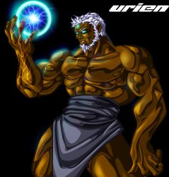  beard dark_skin evil male street_fighter street_fighter_iii urien white_hair 