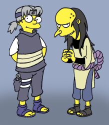  charles_montgomery_burns cosplay naruto orochimaru orochimaru_(cosplay) parody the_simpsons waylon_smithers yakushi_kabuto yakushi_kabuto_(cosplay) 