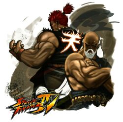  akuma evil gouken gouki kimono male red_eyes red_hair red_hair scar street_fighter street_fighter_iv 