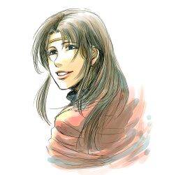  blue_eyes brown_hair female gensou_suikoden gensou_suikoden_i long_hair odessa_silverberg shimokita_noziri simple_background smile solo suikoden suikoden_i tiara 