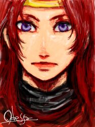  blue_eyes female gensou_suikoden gensou_suikoden_i long_hair odessa_silverberg red_hair red_hair shimokita_noziri solo suikoden suikoden_i tiara 