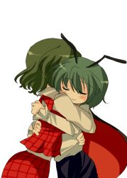  bad_id bad_pixiv_id banned_artist hug kazami_yuuka multiple_girls mushimaro touhou wriggle_nightbug 