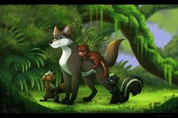  arms_bent arms_in_front arms_together biped black_bars black_body black_fur black_nose blue_eyes brown_body brown_fur canid canine canis closed_eyes crossed_arms day detailed_background digitigrade family fan_character feral forest fur good_parenting grass grey_body grey_fur group hand_on_arm hand_on_elbow hand_on_hip hand_on_leg hand_on_own_arm hand_on_own_elbow hand_on_own_hip hand_on_shin hands_on_leg holding_arm holding_elbow holding_hips jungle kitchiki leg_grab leg_hug legend_of_ahya legs_together lying mammal max_thrash mephitid moss mother_(lore) mother_and_child_(lore) mother_and_son_(lore) murana_wolford_(darkflame-wolf) mustelid nature on_front otter outside parent_(lore) parent_and_child_(lore) parent_and_son_(lore) paws plant procyonid quadruped raccoon riding shin_grab skunk sleeping smile son_(lore) standing steven_stinkman straight_legs striped_skunk tail_on_leg tree wide_stance wolf 