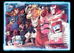  autobot bad_id bad_pixiv_id chromedome commentary_request cyclonus ddaroll decepticon drift_(transformers) drinking drunk energon energy friends good_end mecha no_humans party ratchet_(transformers) rewind_(transformers) robot rodimus science_fiction skids_(transformers) swerve_(transformers) tailgate_(transformers) the_transformers_(idw) trailcutter transformers ultra_magnus 