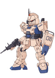  ez-8_gundam gun gundam gundam_08th_ms_team mecha shield weapon 