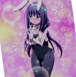  animal_ears anime_screenshot anne_happy fake_animal_ears female hibarigaoka_ruri highres pantyhose playboy_bunny rabbit_ears solo 