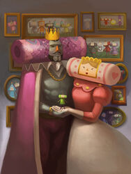  6+boys 6+girls ace_(katamari_damacy) annotated beard black_hair bulge cape colombo_(katamari_damacy) commentary couple crown dipp_(katamari_damacy) english_commentary facial_hair family foomin_(katamari_damacy) fujio_(katamari_damacy) havana_(katamari_damacy) heart honey_(katamari_damacy) ichigo_(katamari_damacy) johnson_(katamari_damacy) june_(katamari_damacy) jungle_(katamari_damacy) katamari_damacy king king_of_all_cosmos kuro_(katamari_damacy) light_brown_hair marcy_(katamari_damacy) marny_(katamari_damacy) miso_(katamari_damacy) moustache multiple_boys multiple_girls nickel_(katamari_damacy) nik_(katamari_damacy) odeko_(katamari_damacy) opeo_(katamari_damacy) peso_(katamari_damacy) photia portrait_(object) queen queen_of_all_cosmos realistic shikao_(katamari_damacy) standing straight the_prince_(katamari_damacy) 