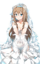  dress girls_frontline pixel_(yuxian) suomi_kp31_(girls_frontline) wedding_dress 