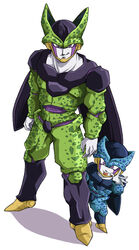  age_difference cell_(dragon_ball) cell_(dragonball) cell_jr dragon_ball dragon_ball dragon_ball_z father_and_son pink_eyes 