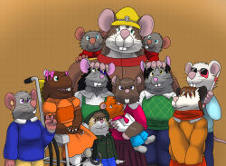  adopted_(lore) adopted_daughter_(lore) adopted_son_(lore) alythewolfcat american_opossum anthro army_hat blind bow_accessory capybara caviid chinchilla chinchillid chipmunk clothing cricetid deaf disability family_photo father_(lore) father_and_child_(lore) female fur general_cheese ground_squirrel group hamster hand_on_head hat headgear headwear hi_res male mammal marsupial mouse multicolored_body multicolored_fur murid murine mute parent_(lore) parent_and_child_(lore) prosthetic prosthetic_leg prosthetic_limb rat rodent scarf sciurid two_tone_body two_tone_fur vehicle walking_stick wheelchair 