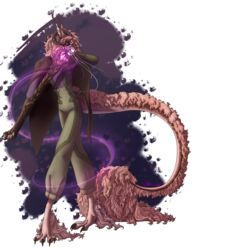  1:1 absurd_res alpha_channel anthro claws clothed clothing digital_media_(artwork) dragon eastern_dragon fluffy fluffy_tail fur gabriel_(rinkamo) hair hi_res horn looking_at_viewer male mammal mythological_creature mythological_scalie mythology purple_eyes rinkamo scalie signature simple_background smile solo tail wolfennecus(world) 