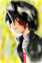  black_hair busou_renkin muto_kazuki mutou_kazuki red_eyes 