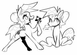  blush blush_lines cutie_mark dogguyd equid equine feral hair happy hasbro heart_eyes heart_symbol highlights_(coloring) hooves horse mammal marker markings monochrome my_little_pony open_mouth pony smile solo tail tail_markings tongue 