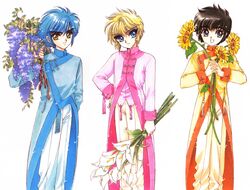  clamp clamp_school_detectives ijuuin_akira imonoyama_nokoru male takamura_suou 