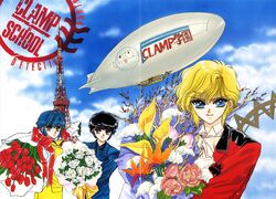  clamp clamp_school_detectives gap ijuuin_akira imonoyama_nokoru male takamura_suou 