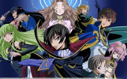  anya_alstreim cc code_geass gino_weinberg kururugi_suzaku lelouch_lamperouge nunnally_lamperouge rollo_lamperouge xingke_li 