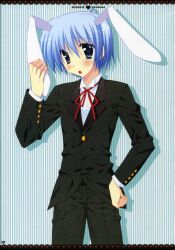  animal_ears araiguma ayasaki_hayate hayate_no_gotoku male pink_(circle) 