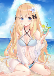  bikini epicloot princess_connect princess_connect!_re:dive sasaki_saren swimsuits 