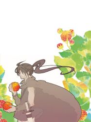  1boy alternate_hairstyle commentary_request dark-skinned_male dark_skin en-t_(tsukiumien) karigurashi_no_arrietty long_hair male_focus ponytail profile solo spiller 