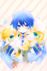  kagamine_len kagamine_rin kaito shimeko vocaloid 