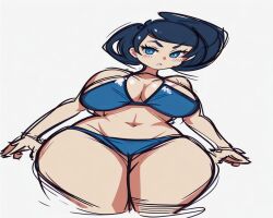  ai_generated artist_request bibi_(brawl_stars) bikini bikini_top brawl_stars cute cute_face 