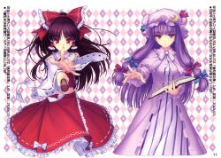  dress hakurei_reimu neko_works patchouli_knowledge sayori touhou 