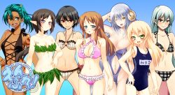  bikini elf emblem_master school_swimsuit swimsuits wallpaper 