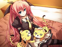  akatsuki_no_goei animal game_cg nikaidoh_reika red_hair seifuku tiger tomose_shunsaku 