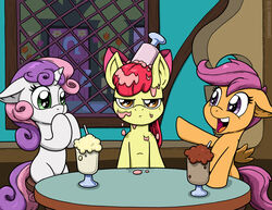  alcohol amber_eyes apple_bloom_(mlp) beverage cocktail cutie_mark_crusaders_(mlp) earth_pony equid equine feathered_wings feathers female feral food friendship_is_magic fur green_eyes group hair hasbro hi_res horn horse latecustomer mammal multicolored_hair my_little_pony mythological_creature mythological_equine mythology orange_body orange_feathers orange_fur pegasus pony purple_eyes purple_hair red_hair scootaloo_(mlp) straw_(disambiguation) sweetie_belle_(mlp) two_tone_hair unicorn white_body white_fur wings yellow_body yellow_fur young young_feral 