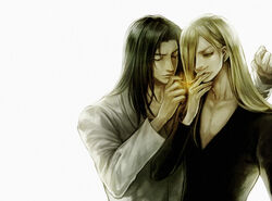  2boys dr_takamatsu long_hair multiple_boys papuwa service service_(papuwa) smoking takamatsu tetra_(pixiv) tetra_takamine 