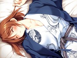  boku_no_kanojo_wa_gatenkei closed_eyes elf_(company) female game_cg japanese_clothes kadoi_aya netorare sleeping solo tanaka_misaki 