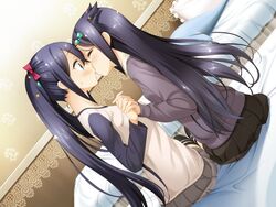  aida_takanobu game_cg kimishima_ai kimishima_aya sono_hanabira_ni_kuchizuke_wo thighhighs yuri 