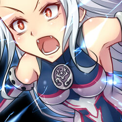  :o albino angry armpits bare_shoulders bodysuit breasts breasts_apart cardfight!!_vanguard commentary_request detached_sleeves dutch_angle electricity fangs female halterneck hysteric_shirley impossible_bodysuit impossible_clothes long_hair looking_afar medium_breasts open_mouth outstretched_arms red_eyes shintani_tsushiya skin_tight spread_arms upper_body v-shaped_eyebrows very_long_hair white_hair 