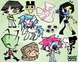  2000s_theme alien alien_humanoid ambiguous_gender antennae_(anatomy) anthro bald bangs bear black_hair blue_body blue_skin blush bodily_fluids boots bottomwear brown_hair buttercup_(powerpuff_girls) cartoon_network chibi closed_eyes clothing danganronpa dress drooling earless ena_(joel_g) ena_(series) equid equine eye_socket eyewear female feral footwear friendship_is_magic fruityume generation_1_pokemon genetic_chimerism ghibli gloves green_body green_skin group hair handwear hasbro hat headgear headwear hi_res horn horse human humanoid invader_zim irken legendary_pokemon mametchi mammal mew_(pokemon) monokuma monster_(moshi_monsters) moshi_monsters my_little_pony mythological_creature mythological_equine mythology nickelodeon nintendo on_model open_mouth open_smile patchwork_creature pokemon pokemon_(species) pony powerpuff_girls purple_hair saliva shirt short_hair skirt smile soot_sprite_(ghibli) sparkles sparkling_eyes sparkling_hair sparkling_tail spike_chunsoft spiky_hair sunglasses tail tamagotchi temmie_chang_(character) tongue tongue_out toony toothy_grin topwear undead unicorn unicorn_horn vinyl_scratch_(mlp) zim_(invader_zim) zombie zommer zommer_(species) 